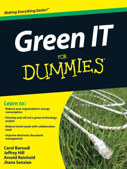 Title details for Green IT For Dummies® by Carol Baroudi - Available